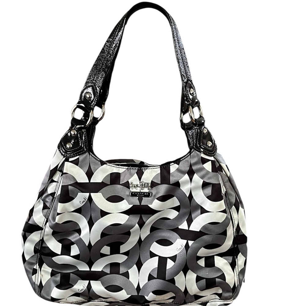 Coach Vintage Black and Gray Shoulder Bag. Coach vintage Madison 14420